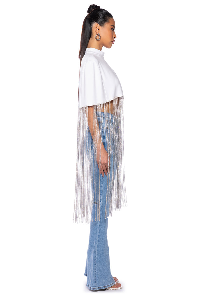 NEW LEVEL SHINE CROPPED BLOUSE