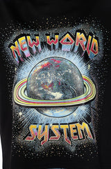 NEW WORLD SYSTEM EMBELLISHED GRAPHIC TEE