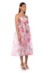 NICOLE FLORAL MIDI DRESS