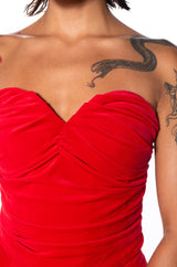 NIGHT MOVES VELVET CORSET