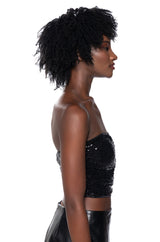 NIGHT OUT SEQUIN CORSET TOP