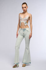 NIGHT SHIFT FLARE DENIM PANT