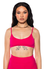 NIGHTS ALONE COZY KNIT BRALETTE TOP