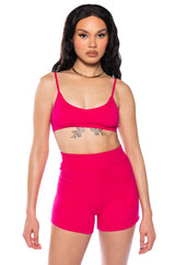 NIGHTS ALONE COZY KNIT BRALETTE TOP