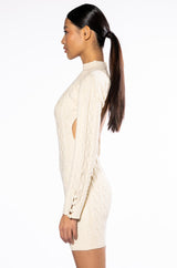 NIGHTS WITH YOU KNIT MINI DRESS