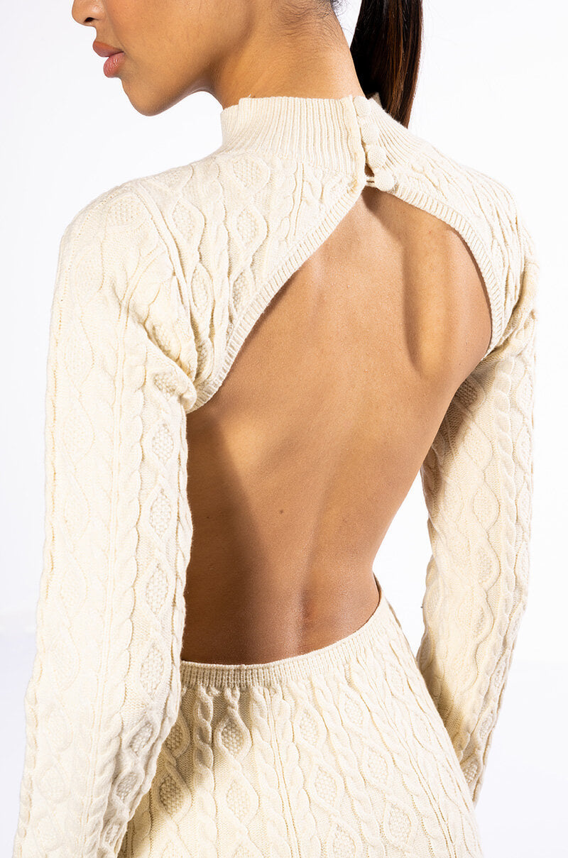 NIGHTS WITH YOU KNIT MINI DRESS