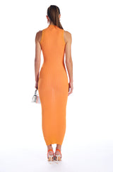 NINA RIBBED KNIT MIDI DRESS