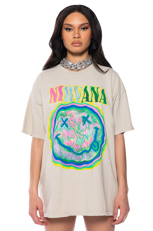 NIRVANA TRIPPY GRAPHIC TEE