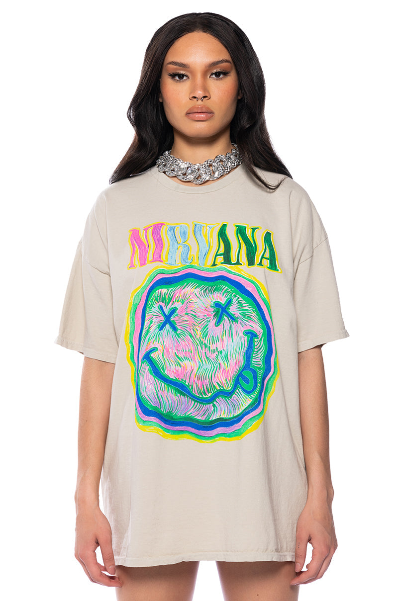 NIRVANA TRIPPY GRAPHIC TEE