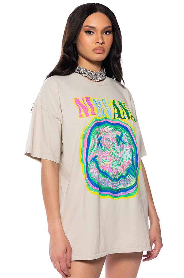 NIRVANA TRIPPY GRAPHIC TEE
