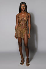 GOODBYE CHAIN ANGEL OVERLAY MAXI DRESS