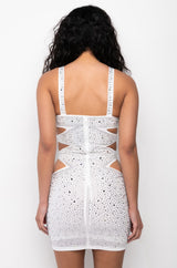 NO CAPTION NEEDED MINI RHINESTONE DRESS
