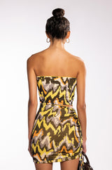 NO NEED FOR DRAMA MINI DRESS WITH CUT OUTS