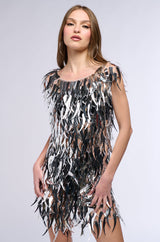 NO ONE LIKE ME SEQUIN MINI DRESS