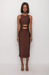 NO PROMISES MIDI DRESS