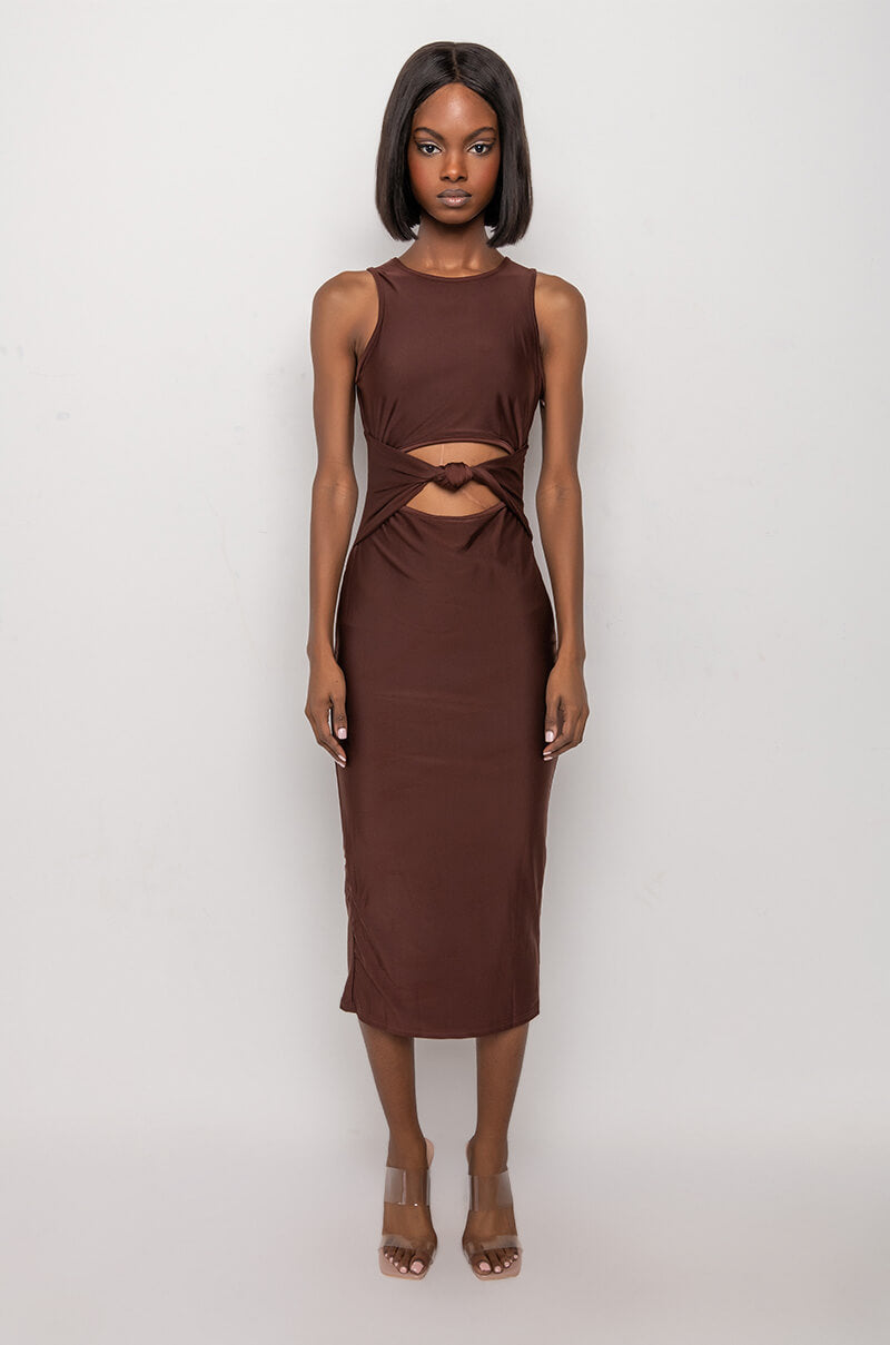 NO PROMISES MIDI DRESS