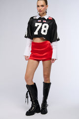 NOBODY LIKE YOU SATIN MINI SKORT