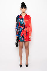 NONE TO WORRY ABOUT MINI BUTTON UP DRESS
