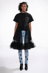 NOT IN THE MOOD OVERSIZED HIGH LOW SHORT SLEEVE TSHIRT