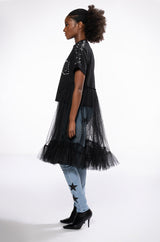NOT IN THE MOOD OVERSIZED HIGH LOW SHORT SLEEVE TSHIRT