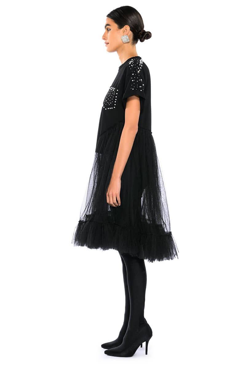 NOT IN THE MOOD OVERSIZED HIGH LOW SHORT SLEEVE TSHIRT