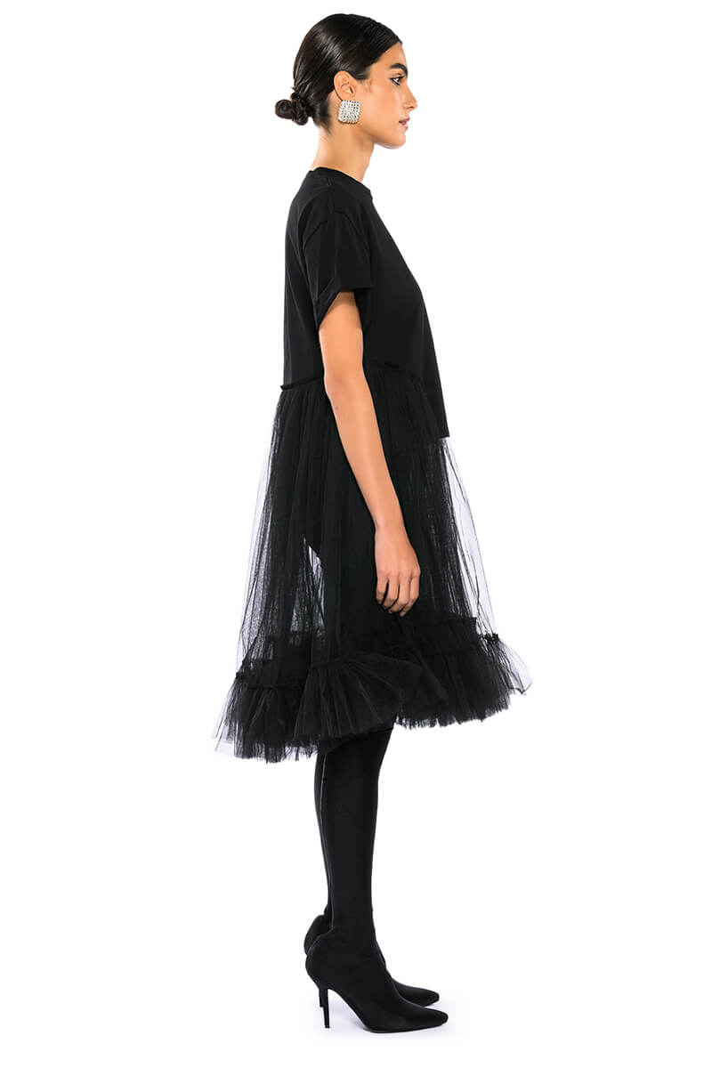 NOT IN THE MOOD OVERSIZED HIGH LOW SHORT SLEEVE TSHIRT