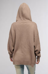 NOT SO BASIC FULL ZIP HOODED SWEATER