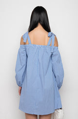 NOT SORRY OFF THE SHOULDER DRESS