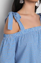 NOT SORRY OFF THE SHOULDER DRESS