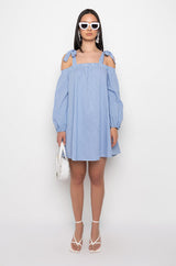 NOT SORRY OFF THE SHOULDER DRESS