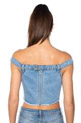LIKE SO DENIM TOP