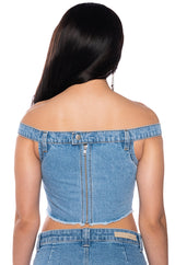 LIKE SO DENIM TOP