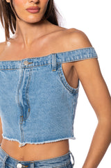 LIKE SO DENIM TOP