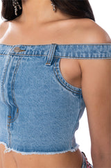 LIKE SO DENIM TOP