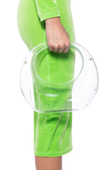 NOW YOU SEE ME ACRYLIC BAG IN CLEAR