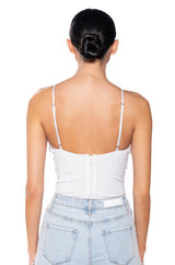 NUMBER ONE EMBELLISHED DEEP V BODYSUIT