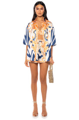 OCEAN VIEW BUTTON DOWN TOP AND SHORT SET