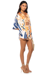 OCEAN VIEW BUTTON DOWN TOP AND SHORT SET
