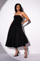 MAKE YOU MINI DROPPED WAIST MIDI DRESS