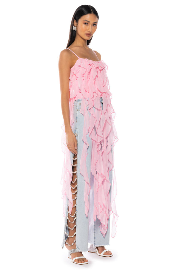 OH DARLING RUFFLE LONG TOP