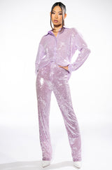 OH YOU FANCY SEQUIN BUTTON DOWN BLOUSE