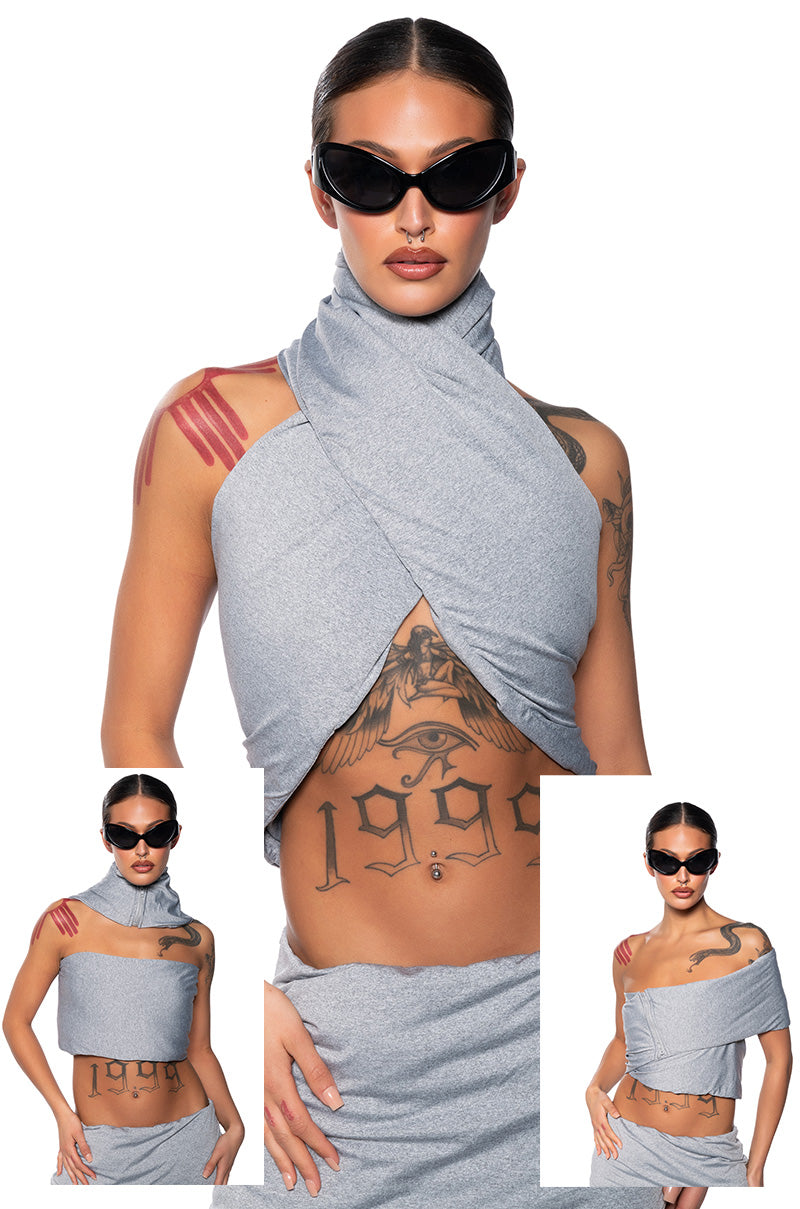 ON A NEW WAVE MULTIFUNCTIONAL CROP TOP