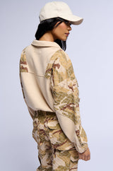 ON DUTY LONG SLEEVE CAMO PRINT SWEATSHIRT