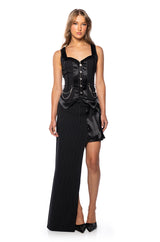 ON MY WAY PINSTRIPE CORSET