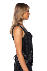 ON MY WAY PINSTRIPE CORSET