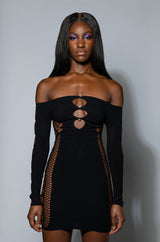 ON ONE SEAMLESS CUTOUT MINI DRESS