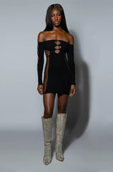 ON ONE SEAMLESS CUTOUT MINI DRESS