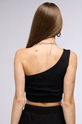 ON THE GO COLOR BLOCK ONE SHOULDER TANK