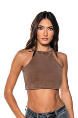 ON THE GO TWO PIECE TANK TOP SWEATSHIRT SET