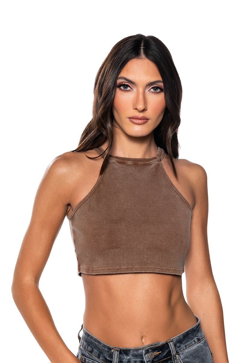 ON THE GO TWO PIECE TANK TOP SWEATSHIRT SET